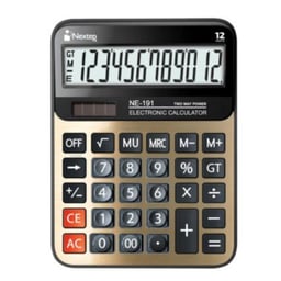 Calculadora Nextep NE-191 De 12 Dígitos / Gran Escritorio / Solar / Batería