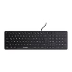 Teclado Quaroni TAQ01 Alambrico/ USB/ 104 Teclas/ Color Negro