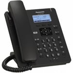 Teléfono IP Panasonic KX-HDV130XB, 2 líneas / SIP / 2LAN / POE / no incluye eliminador de corriente