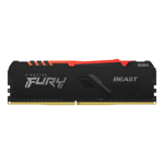 Memoria DDR4 32GB 3200MHZ Kingston Fury Beast Black RGB CL16 XMP, KF432C16BBA/32