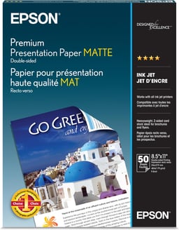 Papel Fotográfico EPSON S041568 TAMAÑO CARTA DOBLE CARA 50 HOJAS