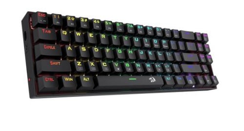 Teclado Mecanico Inalambrico/ Alambrico TKL Redragon Deimos K599-KRS RGB/ Switch Red/ Color Negro