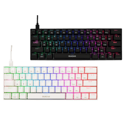 Teclado Gamdias Hermes E3, RGB, Color Negro, Switch Blue 19 Efectos, Mecanico