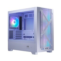 Gabinete XPG Lander 300 / Midi-Tower / Con Ventana / Sin Fuente / USB 3.0 / ARGB / 4 Ventiladores Instalados / Blanco / Micro-ATX / LANDER300MAA-WHCWW