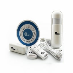Kit de Sirena Inalambrico Qian Gaoyin SS5100/ Para Interior/ C-Sens/ Mov PIR/ PTA/ VEN/ Color Azul-Blanco, PE-519