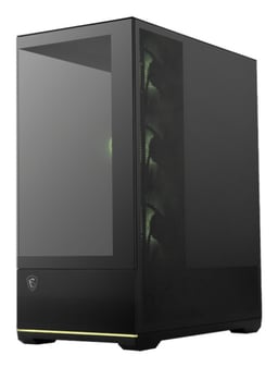 Gabinete MSI MAG PANO 110R PZ/Media Torre/Con Ventana/Sin Fuente/USB 3.0/4 Ventiladores Instalados/Negro/ATX