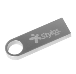 Memoria USB 2.0 128GB Stylos ST100/Metal/Color Plata/STMUSB5B