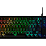 Teclado Gamer Mecanico HP Hyperx 639N9AA#ABM, Alloy Origins Core PBT, RGB, Switch Aqua, Negro, Español