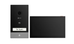 Kit de Videoportero Ezviz HP7, Monitor Touch 7", Inalámbrico/Alámbrico, Negro/Plata