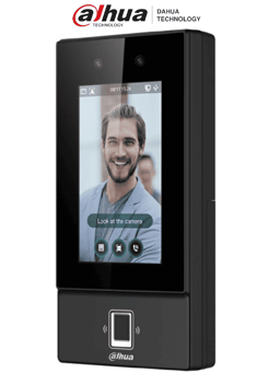 Control de Acceso Dahua DHI-ASI6214S-D Reconocimiento Facial/Pantalla de 4.3"/Camara 2MP/6,000 Usuarios/6,000 Rostros/6,000 Contraseñas/6,000 Huellas Dactilares