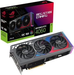 T/Video Asus Nvidia ROG-STRIX-RTX4060-O8G-GAMING / 8GB / GDDR6 / 128Bit / 2670MHz / HDMI / PCI Express 4.0