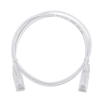 Cable de Parcheo Slim UTP CAT6 Linkedpro LP-UT6-100-WH28, 1 Metro, Blanco, Diametro Reducido (28 AWG)