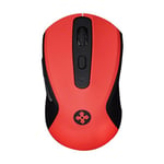 Mouse Inalámbrico Naceb Technology NA-0116R Optico 1600DPI, USB, Negro/ Rojo
