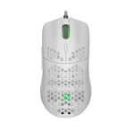 Mouse Game Factor MOG601 Gamer, RGB, color blanco, USB, MOG601-WH