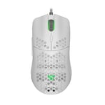 Mouse Game Factor MOG601 Gamer, RGB, color blanco, USB, MOG601-WH