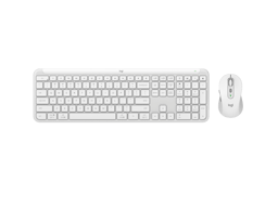 Kit Teclado y Mouse Inalambrico Logitech Signature Slim Combo MK950, Bluetooth 5.1, Receptor USB, Español, Color Blanco, 920-012594