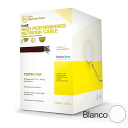 Bobina de cable Cat5E 305mts. de alto rendimiento Linkedpro