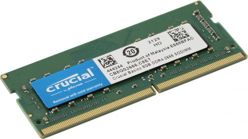 Memoria SODIMM DDR4 8GB 2666MHZ Crucial Basics CB8GS2666, CL19, Non-ECC