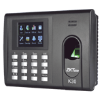 Checador de Huella y Tarjetas para Tiempo y Asistencia con Batería de Respaldo ZKTECO K-30 / Reportes directo a Excel por USB (Función SSR) / Salida de relevador para cerradura