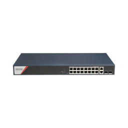Switch Gigabit POE+ Hikvision DS-3E1520HP-SI-16P2T2F 16 Puertos 1000MBPS POE+/4 Puertos POE++ 90W/2 Puertos 1000MBPS de Uplink/2 Puertos SFP/Administrable/Hasta 300M/230W