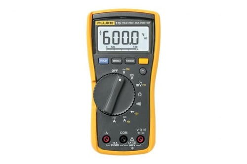 Multimetro Digital FLUKE-115 Voltaje Maximo de 600V, Pantalla Led Retroiluminada