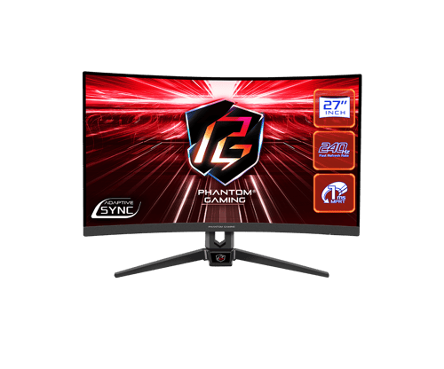 Monitor 27" Asrock PG27F15RS1A Curvo/ Gaming/ LED/ Full HD/ 240HZ/ 1MS/ HDMI/ DP
