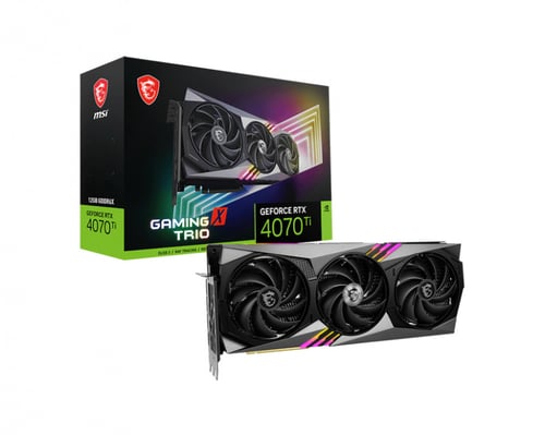 Tarjeta de Video MSI RTX 4070 TI Gaming X TRIO 12G 12GB GDDR6X