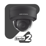 Camara Domo IP Hikvision DS-2CD2143G2-I(S)(BLACK) 4MP/ Lente 2.8 MM/ 30 MTS IR Exir/ Exterior IP67/ IK10/ WDR 120 DB/ POE