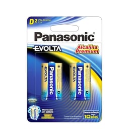 Blister C/2 Piezas De Pilas Alcalinas Tipo "D" Panasonic LR20EGL / 2B 1.5V