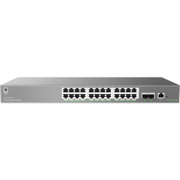 Switch Gigabit Ethernet Grandstream GWN7803 PRO/24 Puertos POE/Administrable/10/100/1000MBPS/Negro