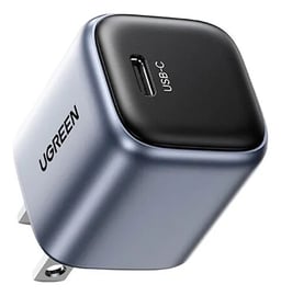 Mini Cargador Ugreen 55527 20W/Usb-C/Carga Rapida/Tecnologia Gan II / Carga Inteligente