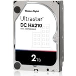 Disco Duro Interno 2TB Western Digital Ultrastar Para Datacenter y NVR Alto Performance, SATA III/ 7200RPM/ 128MB/ 3.5"/ HUS722T2TALA604