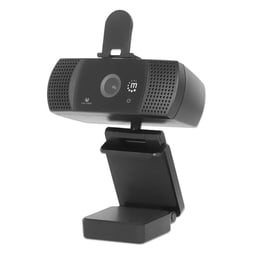 Webcam Manhattan 462556 2MP/1920X1080 Pixeles/Full HD/USB 2.0/Rotacion 360°/Microfono Integrado/Hasta 30 FPS/Cable USB-A de 1.5M