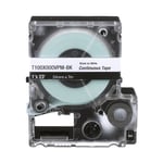 Casete de Etiquetas de Vinilo de Cinta Continua, Color Negro Sobre Blanco Panduit T100X000VPM-BK Uso Interior/ Exterior, 24 MM (1 IN) de Ancho X 7.6 Metros de Largo