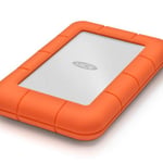 Disco Duro Externo 1TB Seagate Lacie Rugged Mini 2.5" USB-C Naranja/ Plata, LAC301558