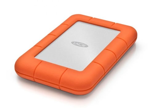 Disco Duro Externo 1TB Seagate Lacie Rugged Mini 2.5" USB-C Naranja/ Plata, LAC301558