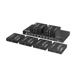 Kit Divisor y Extensor HDMI Epcom Titanium TT-828N/Entrada 8XRJ-45 1XHDMI/Salida 8XRJ-45 8XHDMI/4K/60HZ/Hasta 70M/Cat 6/6A/7/IPColor