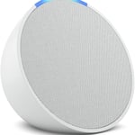 Bocina Inteligente Alexa Amazon Echo Pop B09ZXLRRHY, Proyeccion Frontal de 1.95" WI-FI/Bluetooth, Color Blanco Glaciar