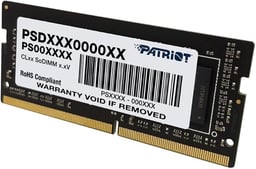 Memoria DDR4 8GB 3200MHZ Patriot Signature PSD48G32002S (1X8GB), Negro, CL22
