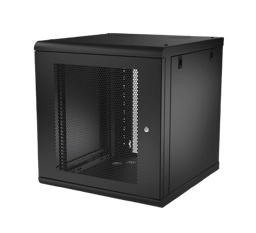 Gabinete Rack De Pared LinkedPro 19" 12U Puerta De Vidrio/Acero Calibre 18/Carga 100 Kg/Negro