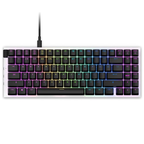 Teclado Alambrico NZXT KB-175US-WR, Mini TKL/ USB/ RGB/ 2M/ Color Blanco