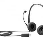 Diadema Audifono con Microfono HP T1A67AA Stereo Alambrico/ USB/ Color Negro