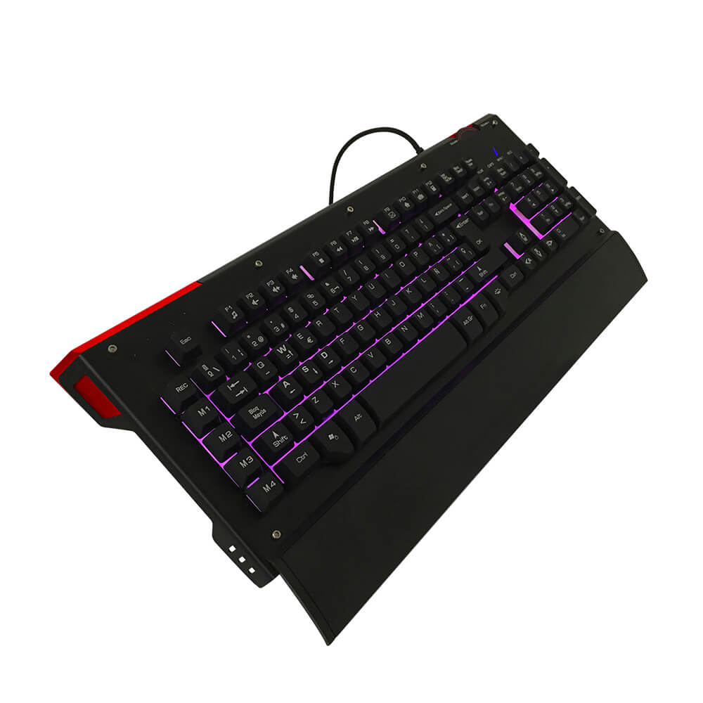 Teclado Eagle Warrior alámbrico Iron membrana LED, KGIRONY882EGW