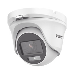 Camara Eyeball TURBOHD Epcom E8-TURBO-C/A ColorVu 2MP/ Microfono Integrado/ Imagen a Color 24/7/ Lente 2.8MM/ Metal/ Luz Blanca 20 MTS/ Exterior IP66 / TVI-AHD-CVI-CVBS / DWDR