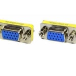 Adaptador VGA Hembra a VGA Hembra Gigatech ADP-050 Conector HD15/ Cambia de Genero un Cable