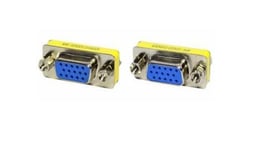 Adaptador VGA Hembra a VGA Hembra Gigatech ADP-050 Conector HD15/ Cambia de Genero un Cable