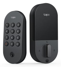 Cerradura Inteligente Wi-Fi TP-Link Tapo DL100 con Verificación de PIN y 2 Llaves de Respaldo/IP54