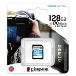 Memoria SDXC 128GB Kingston SDG3/128GB Canvas Go! Plus UHS-I U3 V30 Clase 10