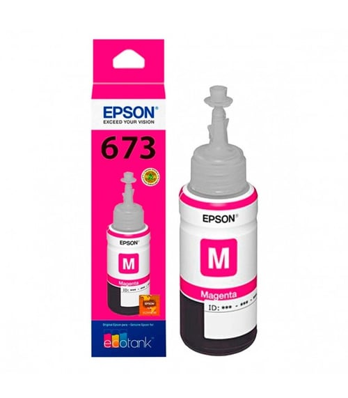 Botella de tinta magenta Epson T673320 para L800