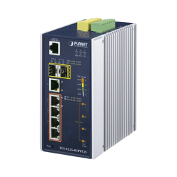 Switch Industrial Administrable Planet 4 Puertos Gigabit con Ultra POE 802.3AF/ AT 2 Puertos SFP, IGS-5225-4UP1T2S